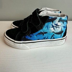 VANS Off the Wall Toddler Boys Size 11 Shark High Top Sneakers
